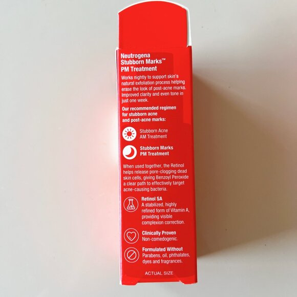 Neutrogena Stubborn Marks PM Treatment with Retinol SA, 1 OZ - Picture 3 of 3